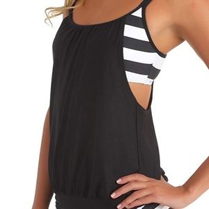 NEXT BY ATHENA SWIM TANKINI TOP 36 B/C NWT!